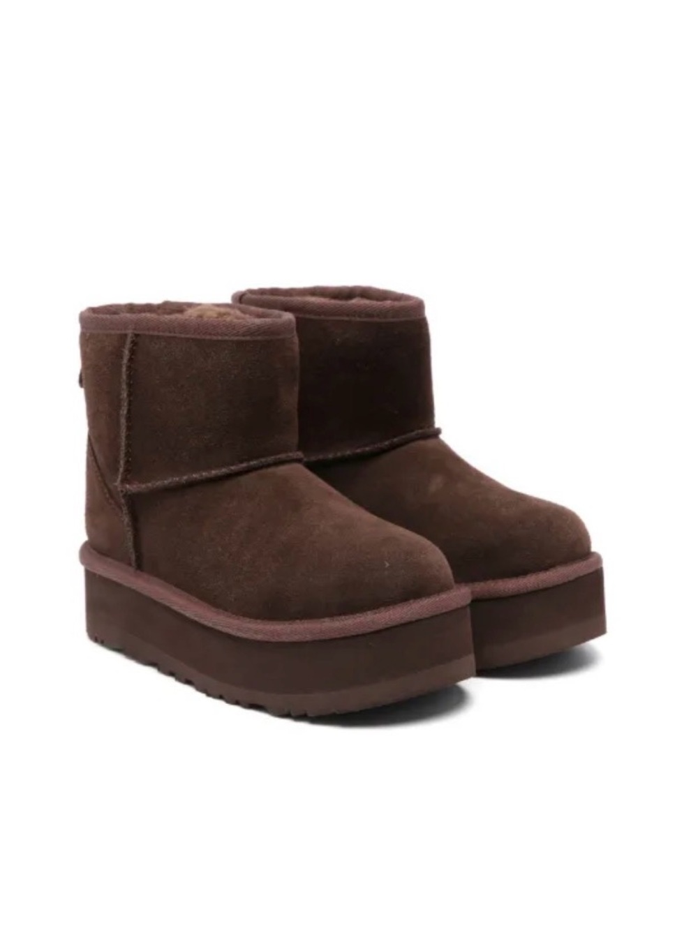 UGG burnt cedar classic mini platform youth/womens  Boots